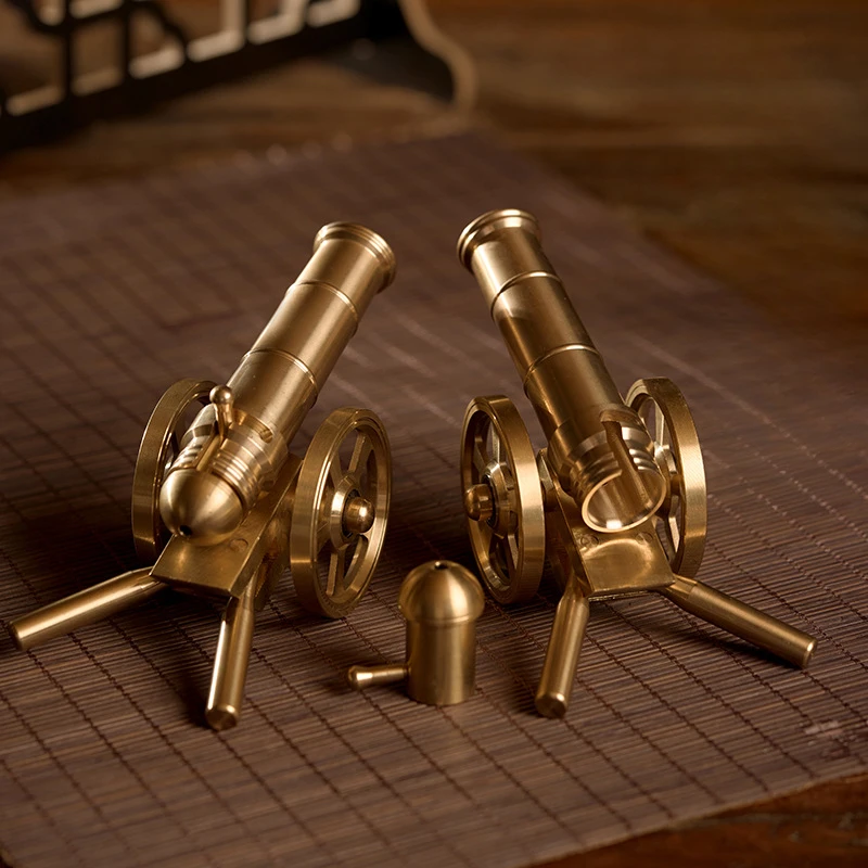 Home Office Trend - Pure brass cannon model ornament mini