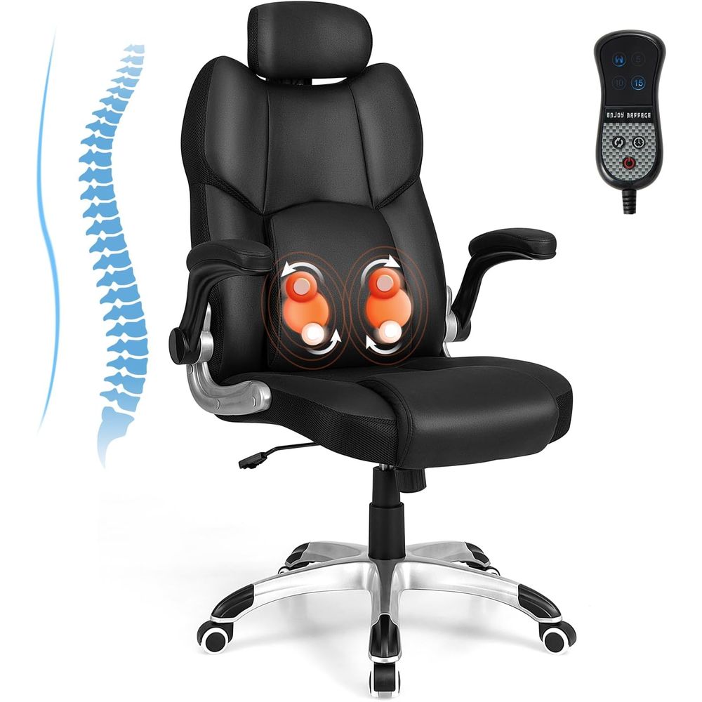Home Or Office Use - Ergonomic Massage Office Chair with Removable