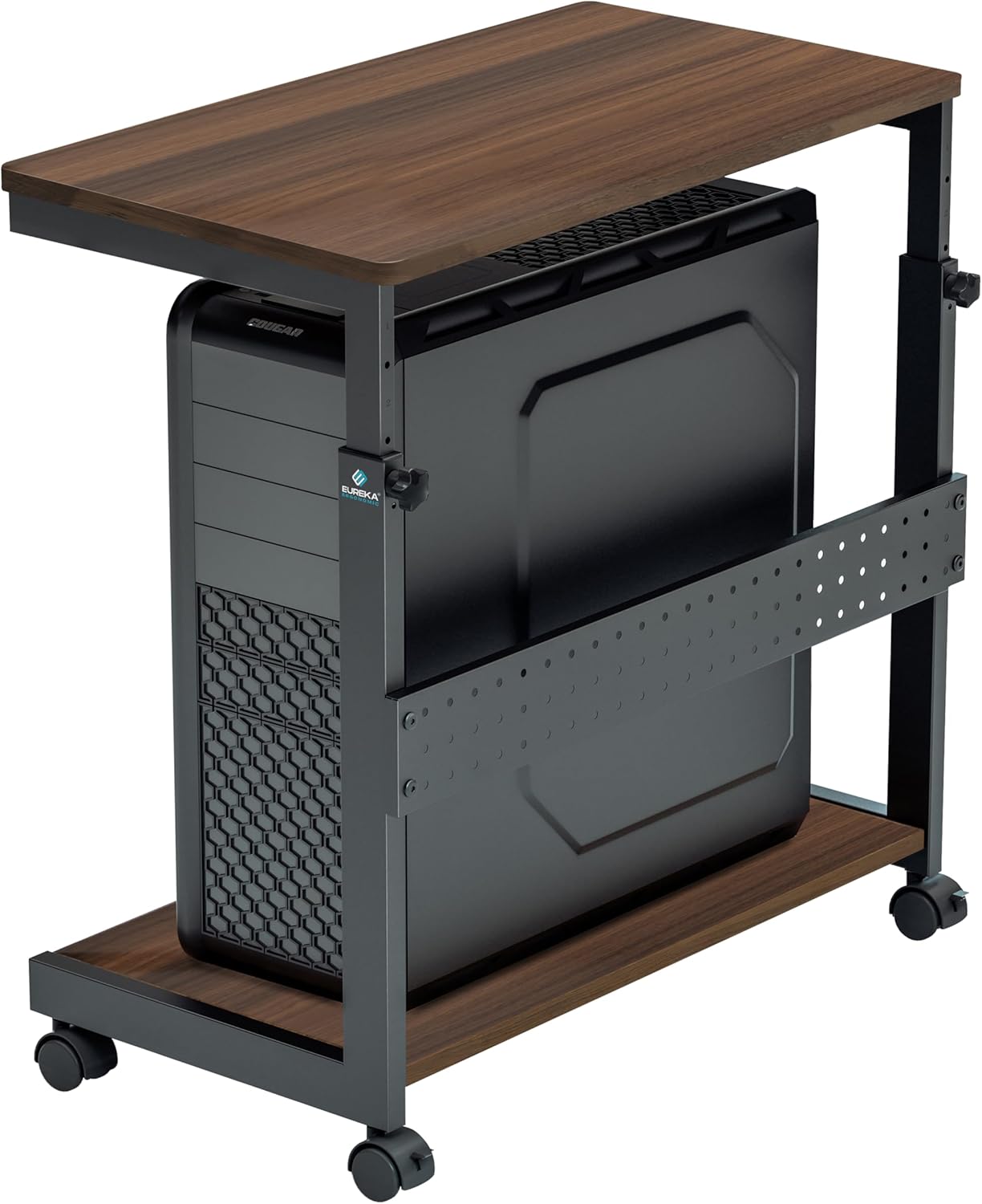 Home Office Pc - Height Adjustable PC Tower Stand 2-Tier