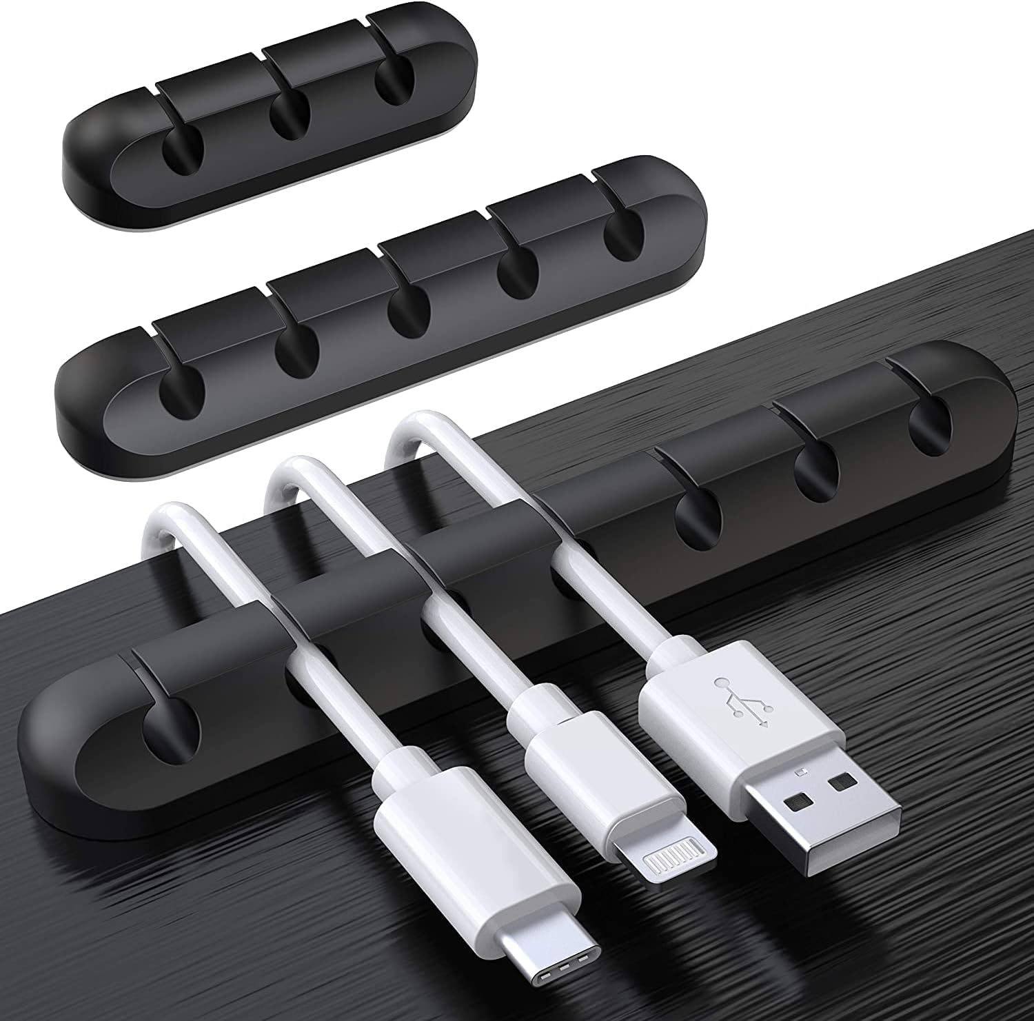Home Office Pc - Cable Holder Clips, 3-Pack Cable Management