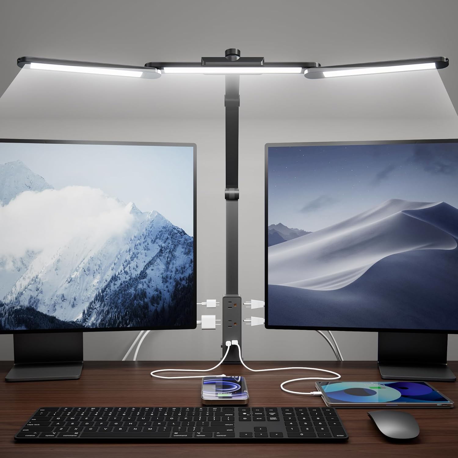 Desk Lamp Led - LED Desk Lamp with Power Strip,