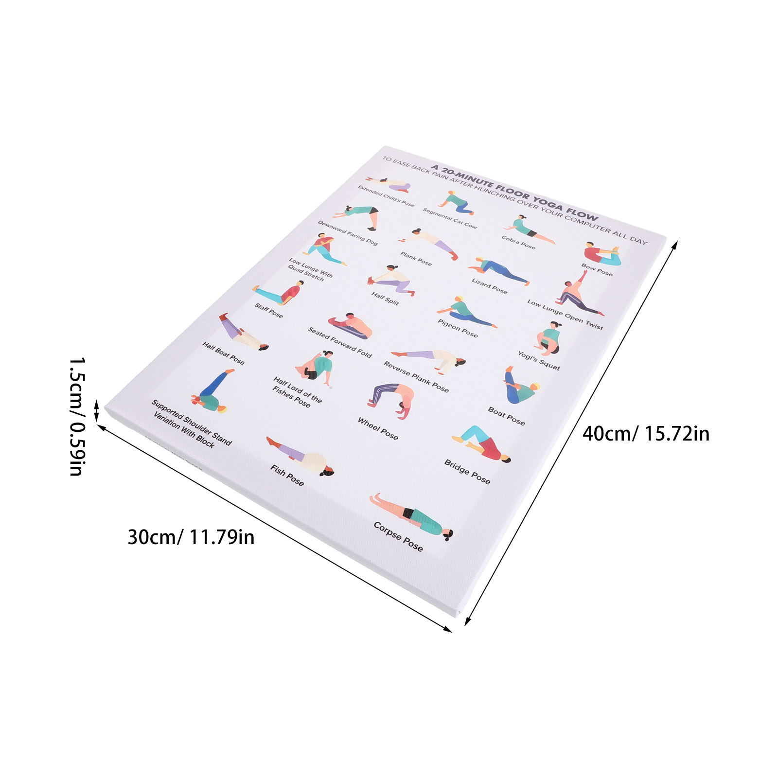 Yoga Poster Wall Art Bundle Mo - Home Office Furniture ulasan dan harga