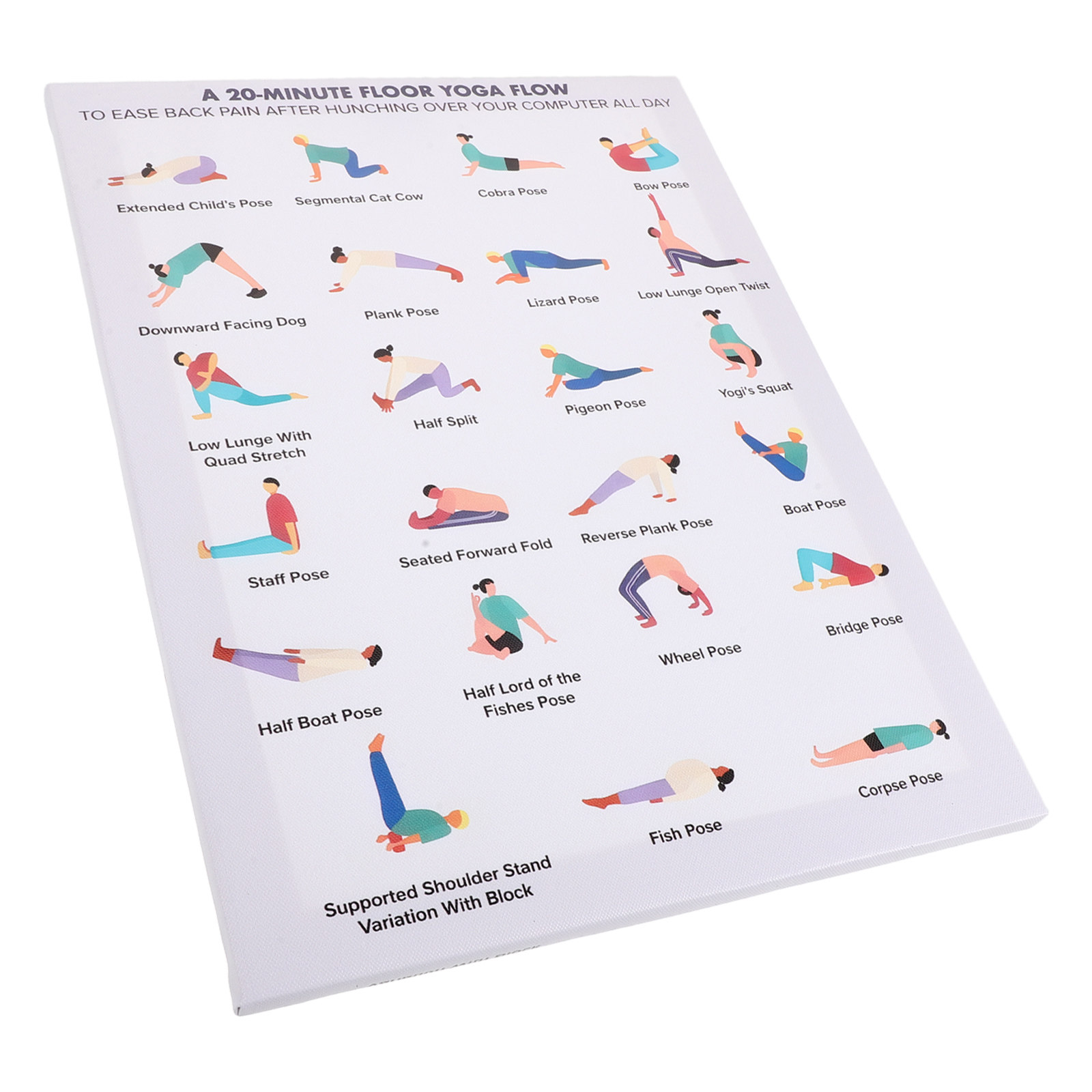 Yoga Poster Wall Art Bundle Mo - Home Office Furniture ulasan dan harga
