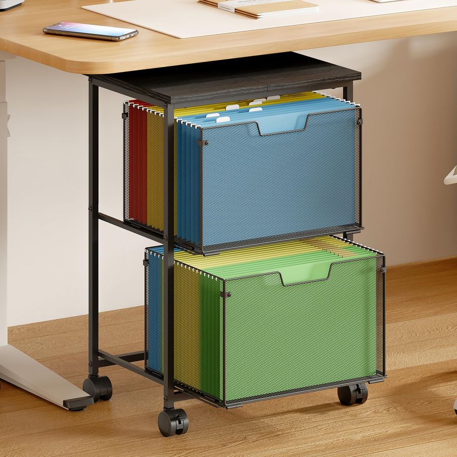 Legal Rolling File Cart with 2 - Rolling File Cart ulasan dan harga
