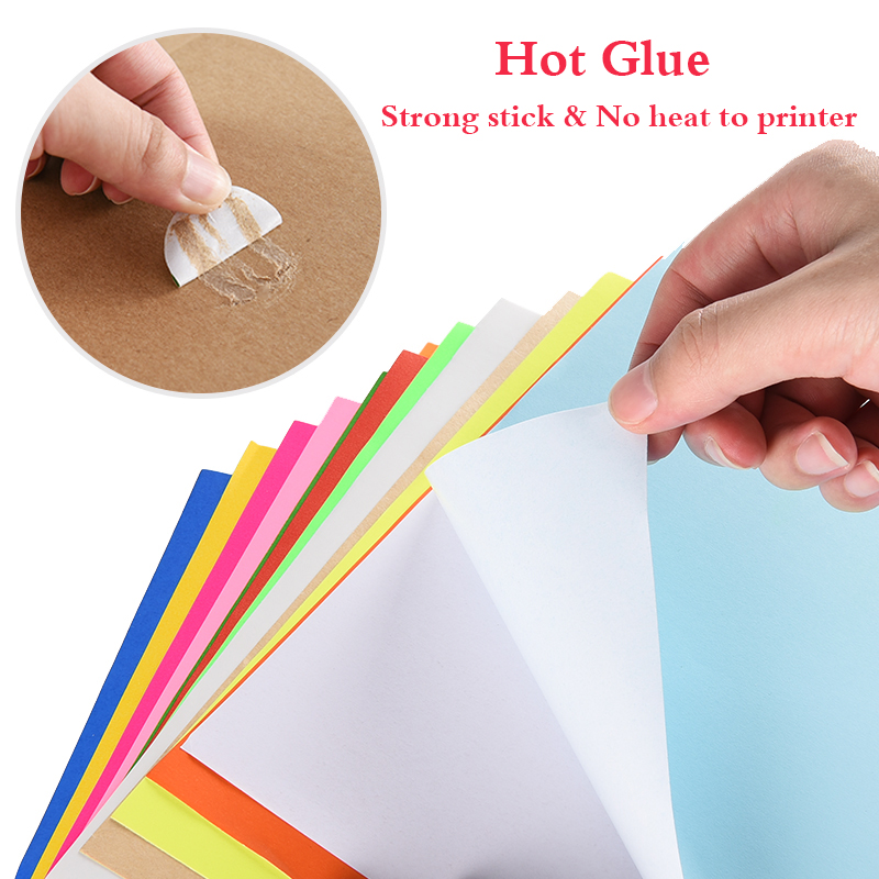 A4 Color Adhesive Paper 50 PCS - Label Maker Machine ulasan dan harga