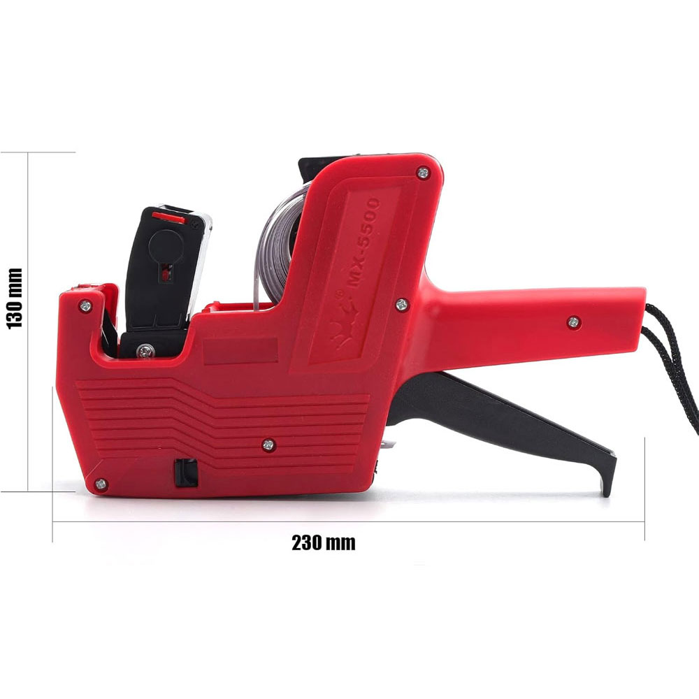 Red MX-5500A 8-bit label gun w - Label Maker Machine ulasan dan harga