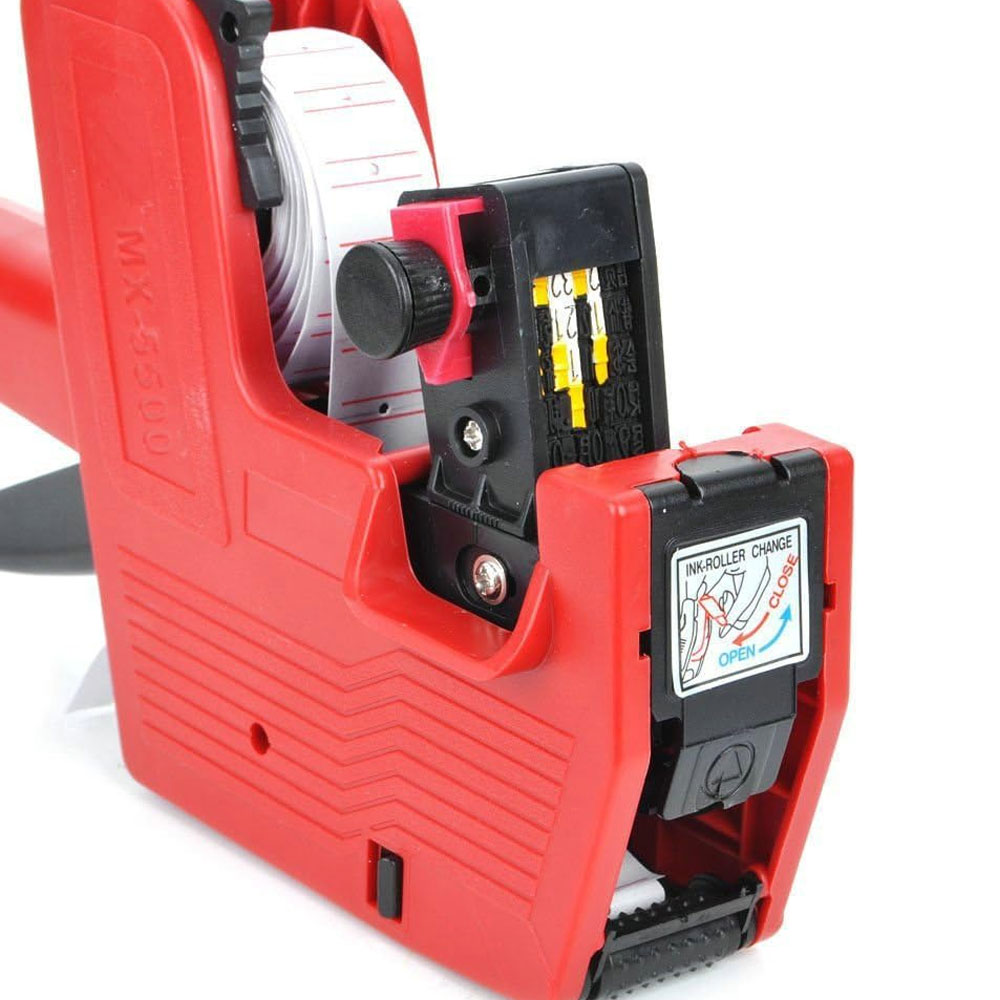Red MX-5500A 8-bit label gun w - Label Maker Machine ulasan dan harga