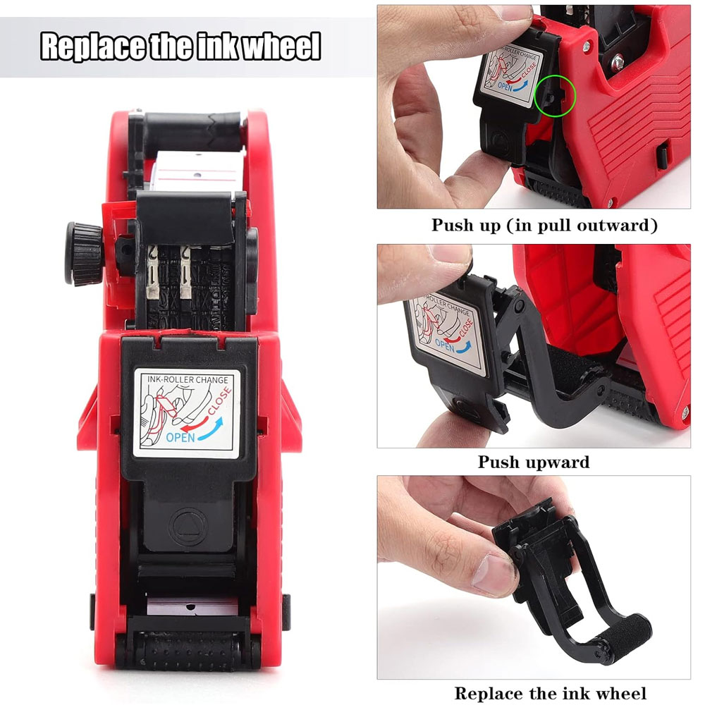Red MX-5500A 8-bit label gun w - Label Maker Machine ulasan dan harga