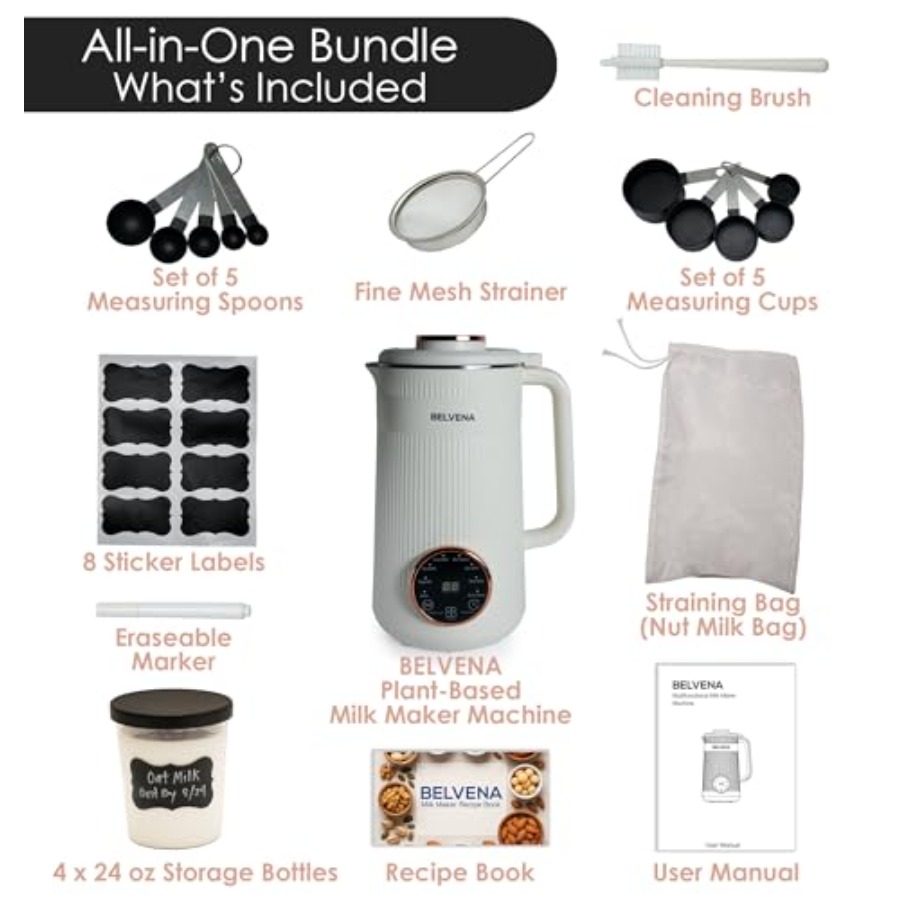 All-In-One Bundle Nut Milk Mak - Label Maker Machine ulasan dan harga