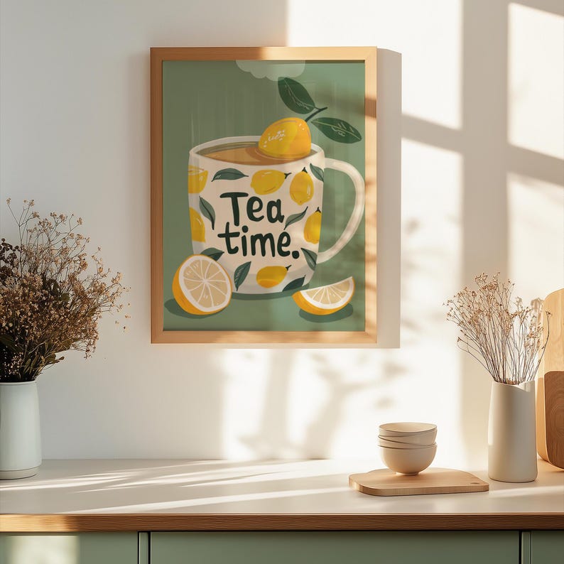 Modern Lemon Tea Time Aestheti - Home Office Furniture ulasan dan harga