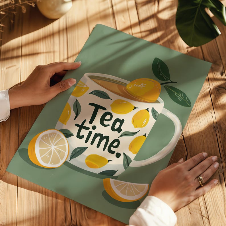 Modern Lemon Tea Time Aestheti - Home Office Furniture ulasan dan harga