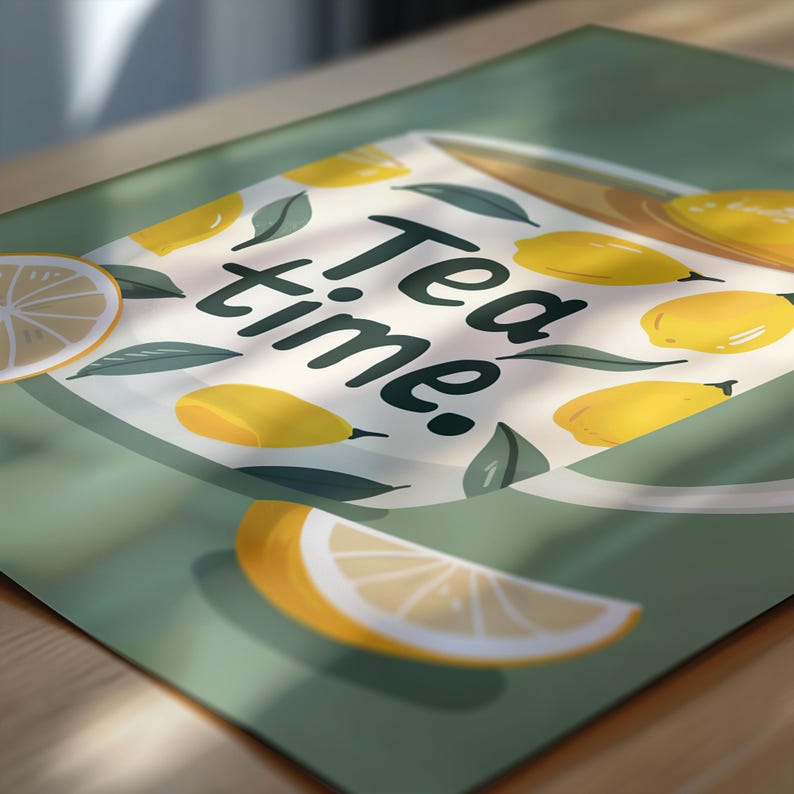 Modern Lemon Tea Time Aestheti - Home Office Furniture ulasan dan harga
