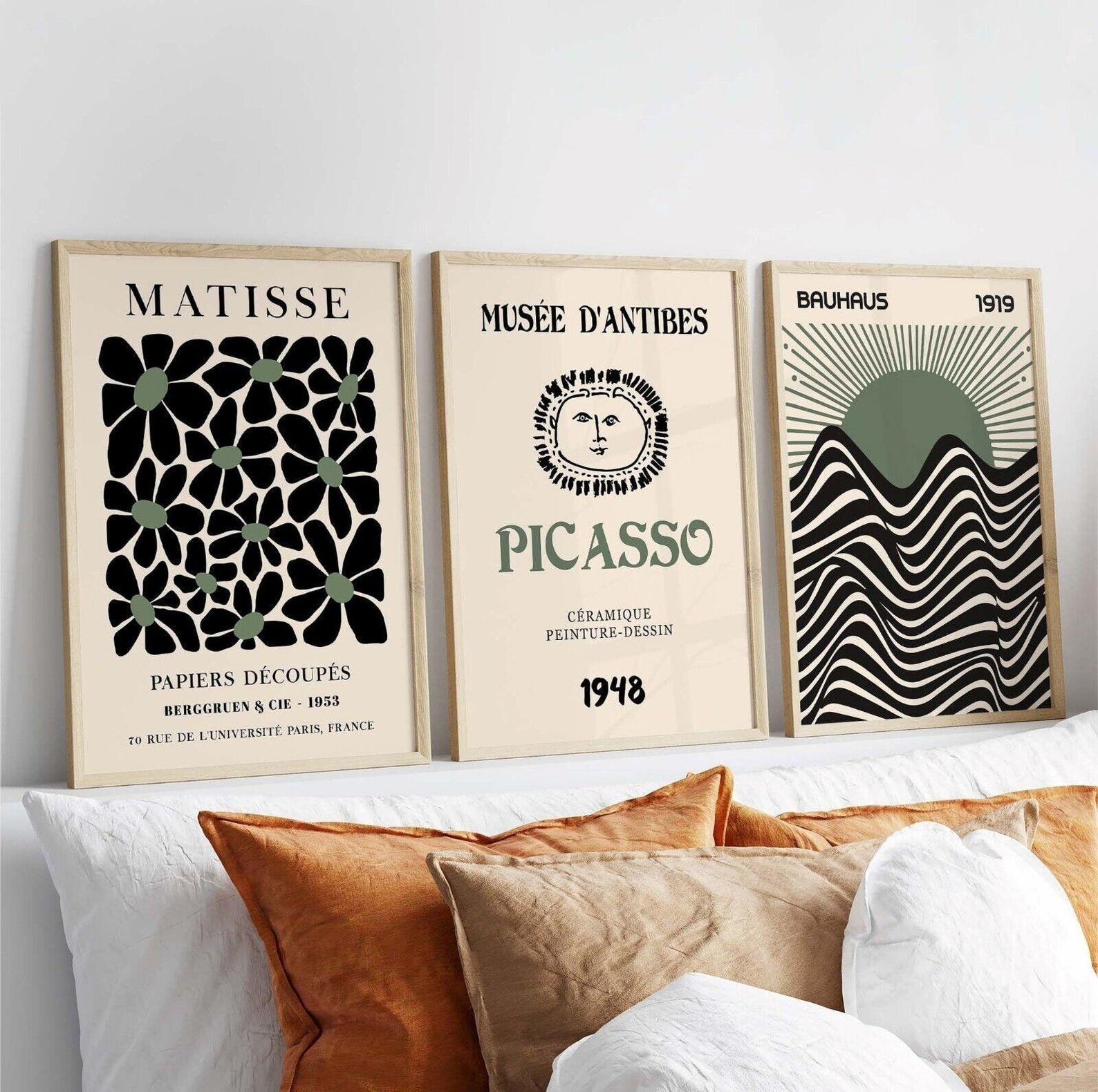 3pcs/set Retro Matisse Canvas  - Home Office Furniture ulasan dan harga