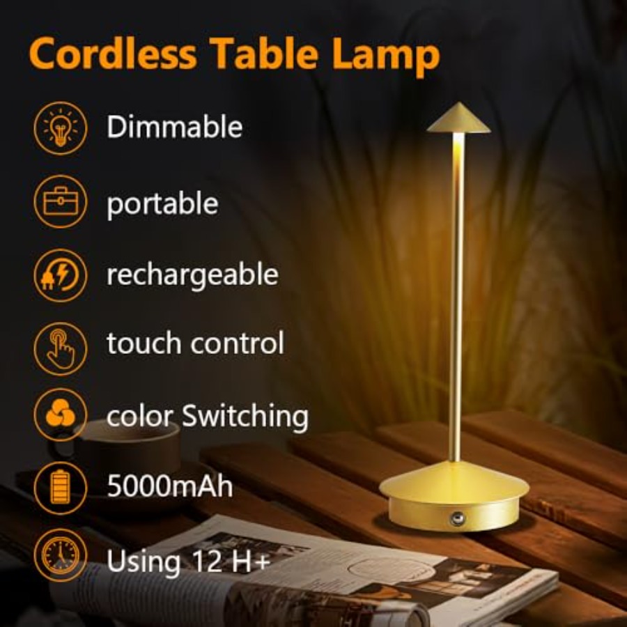 Cordless Table Lamp Set of 2,  - Desk Lamp Led ulasan dan harga