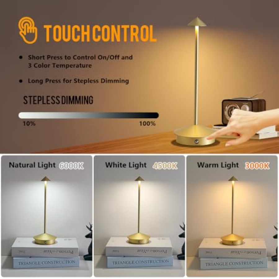 Cordless Table Lamp Set of 2,  - Desk Lamp Led ulasan dan harga