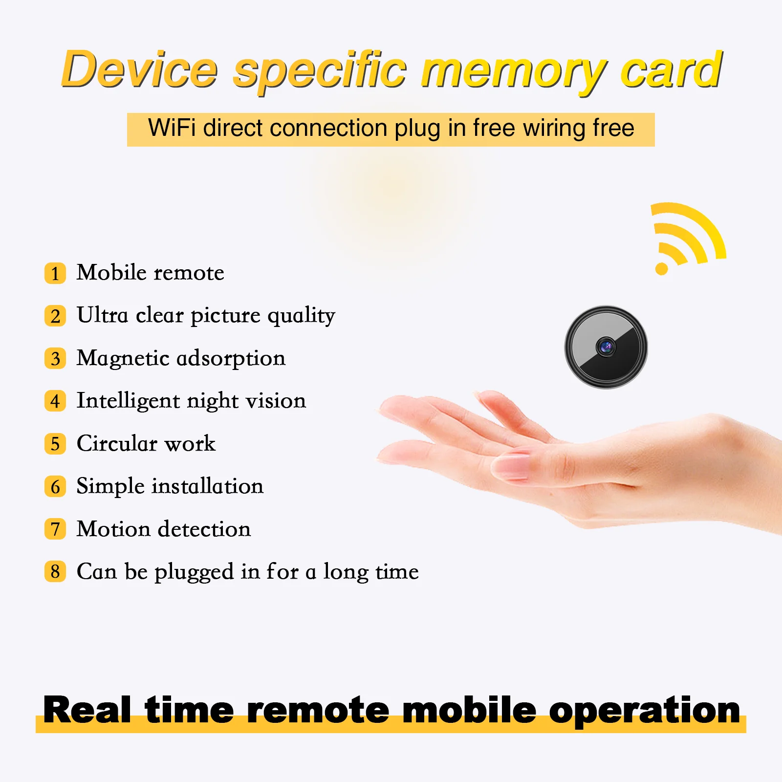 R1  High-definition mini WiFi  - Home Office Xp ulasan dan harga