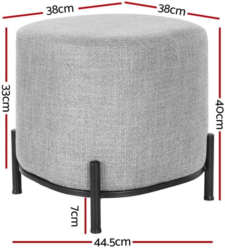 **/Ottoman, Round Footstool Lo - Home Office Furniture ulasan dan harga