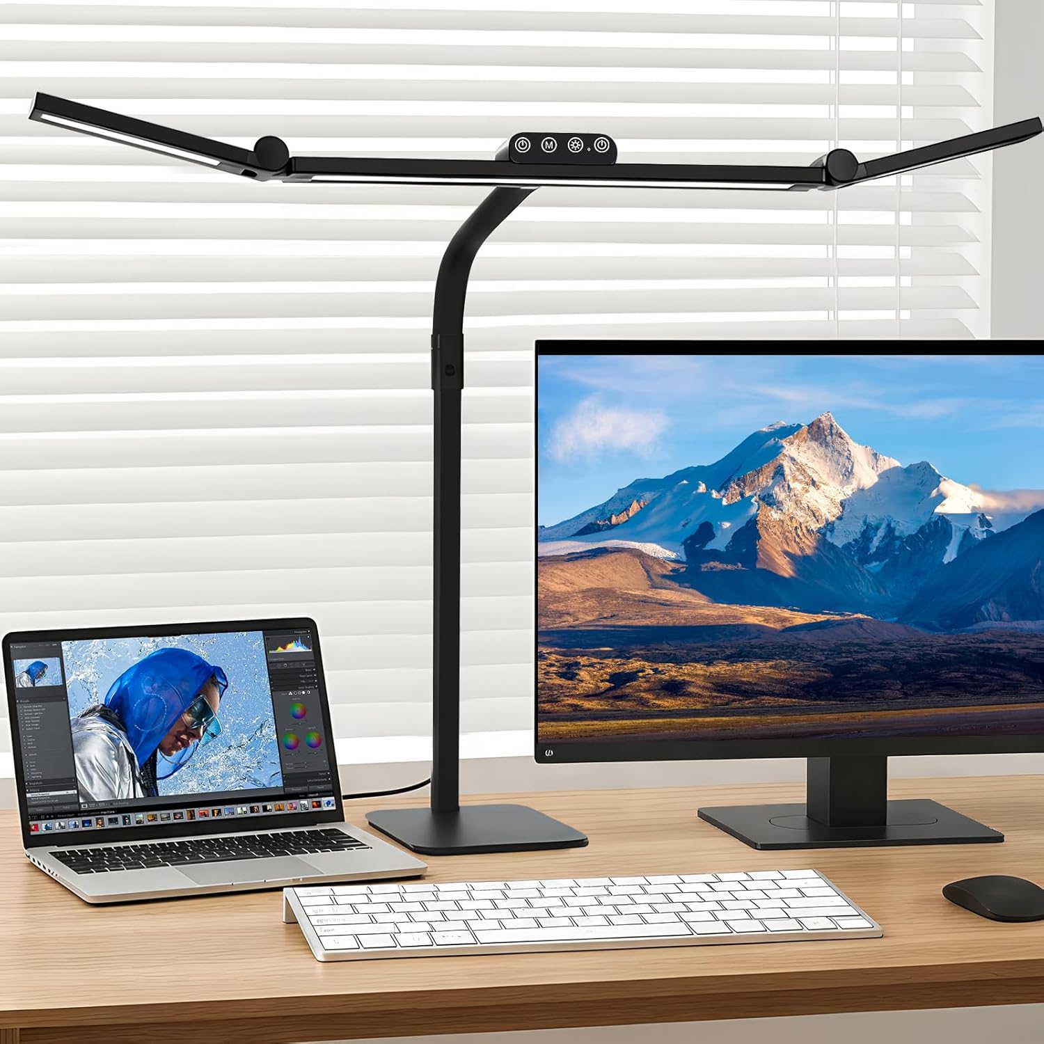 Adjustable LED Desk Lamp with  - Desk Lamp Led ulasan dan harga