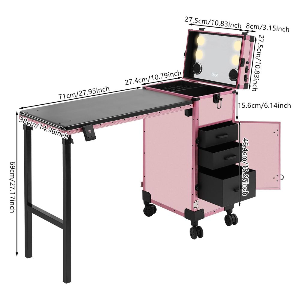 Drawers Rolling Makeup Train C - Rolling File Cart ulasan dan harga