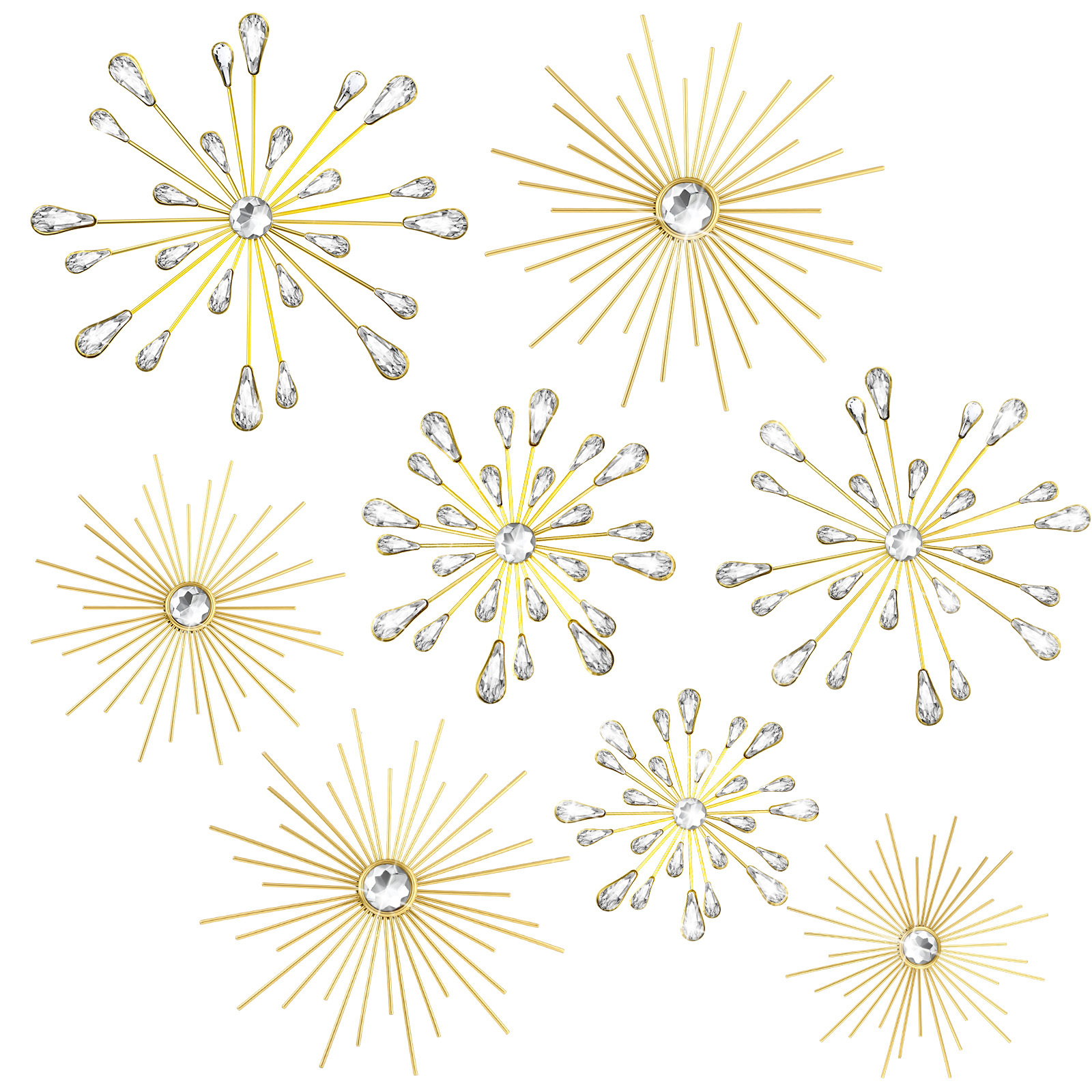 [Golden Metal Decorations] Set - Home Or Office Use ulasan dan harga