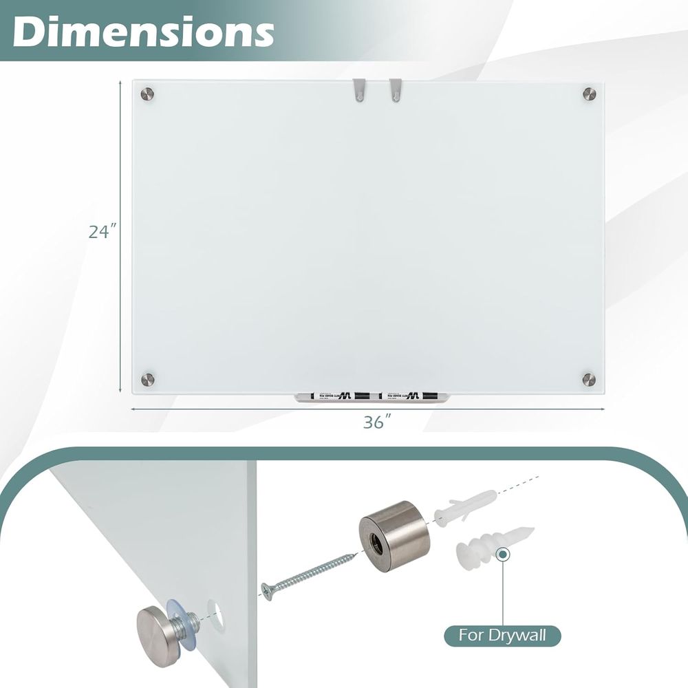 36 x 24 Magnetic Dry Erase Whi - Home Or Office Use ulasan dan harga