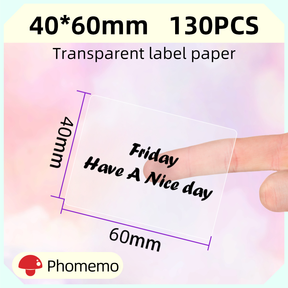 Phomemo Clear Transparent Squa - Label Maker Machine ulasan dan harga