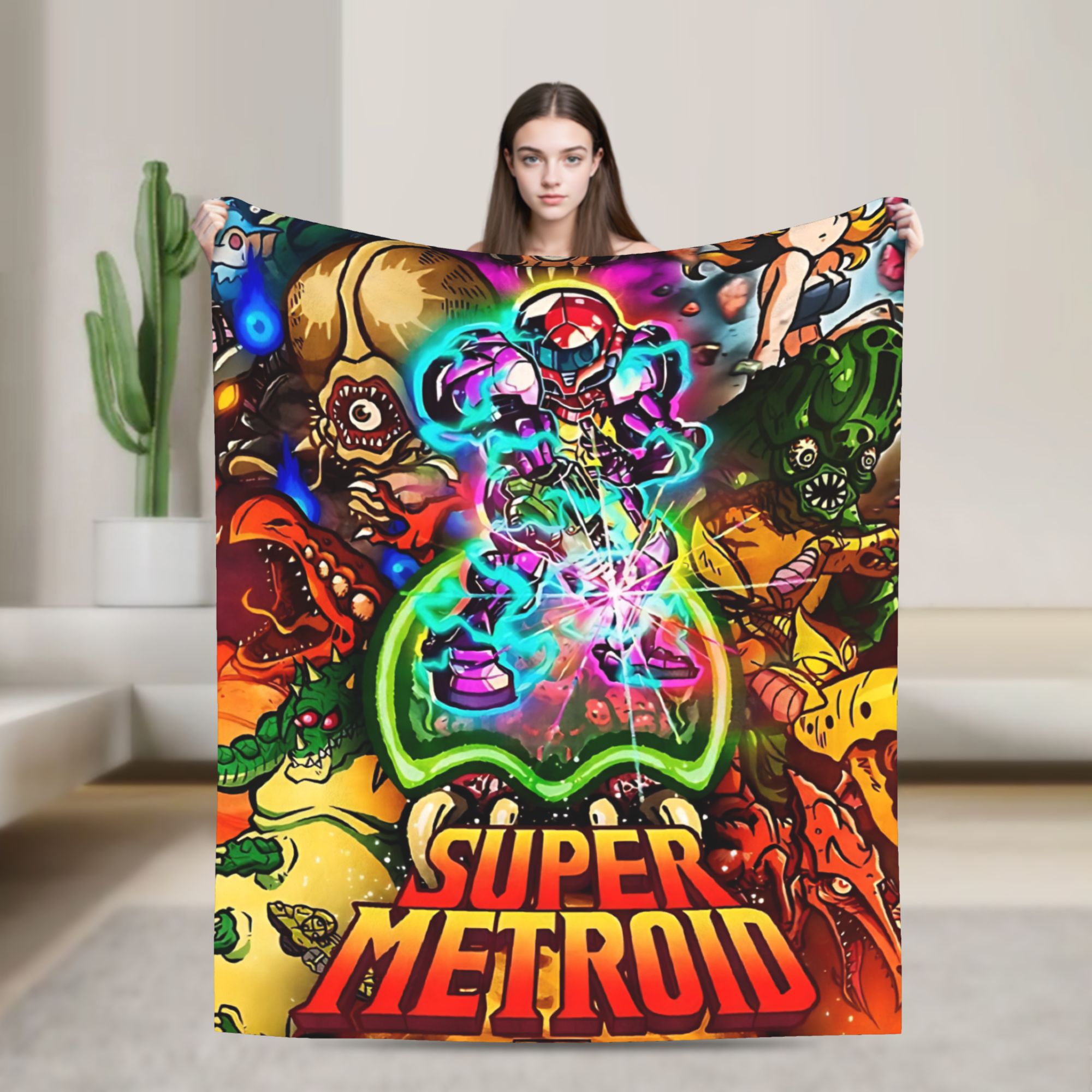 Metroids Hero Game  Flannel Bl - Home Office Trend ulasan dan harga