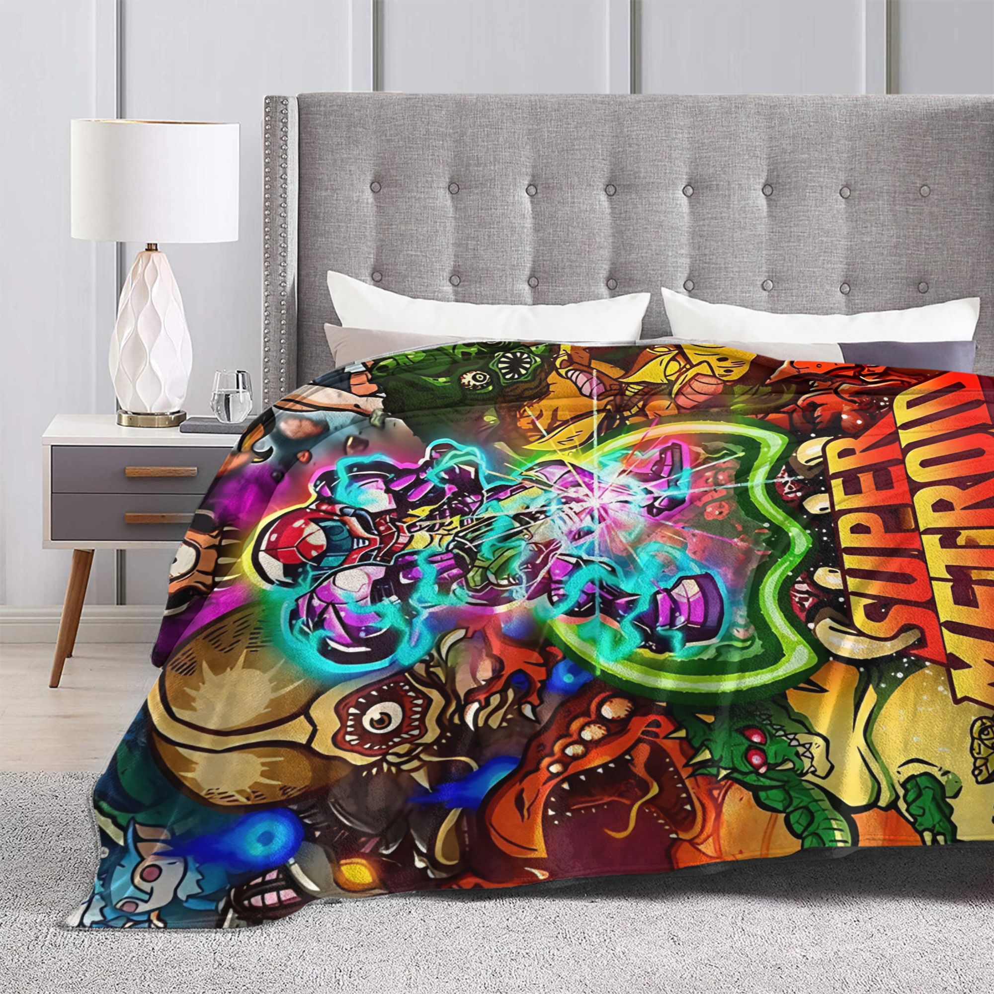 Metroids Hero Game  Flannel Bl - Home Office Trend ulasan dan harga