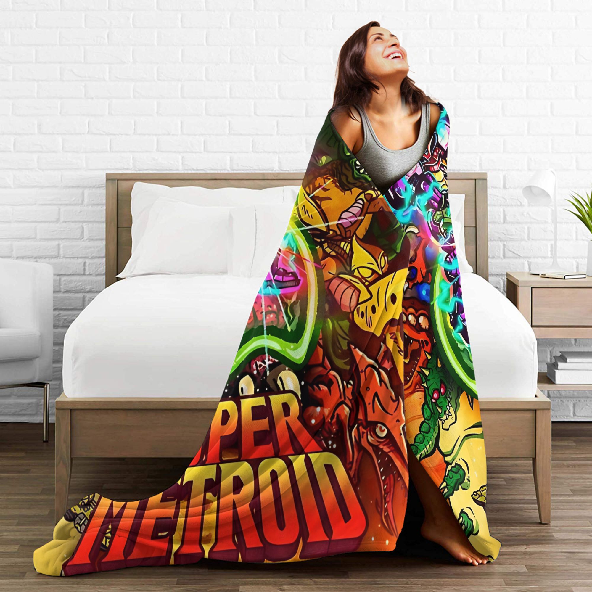 Metroids Hero Game  Flannel Bl - Home Office Trend ulasan dan harga