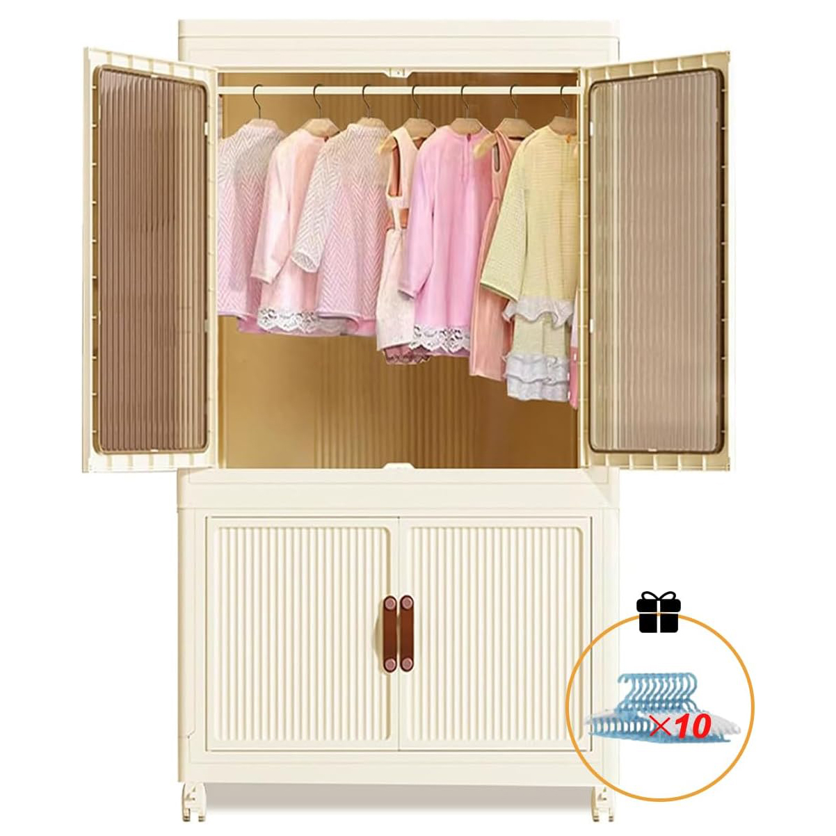 Foldable Wardrobe Cabinet with - Home Office Furniture ulasan dan harga