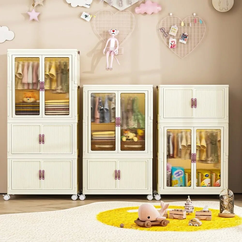 Foldable Wardrobe Cabinet with - Home Office Furniture ulasan dan harga