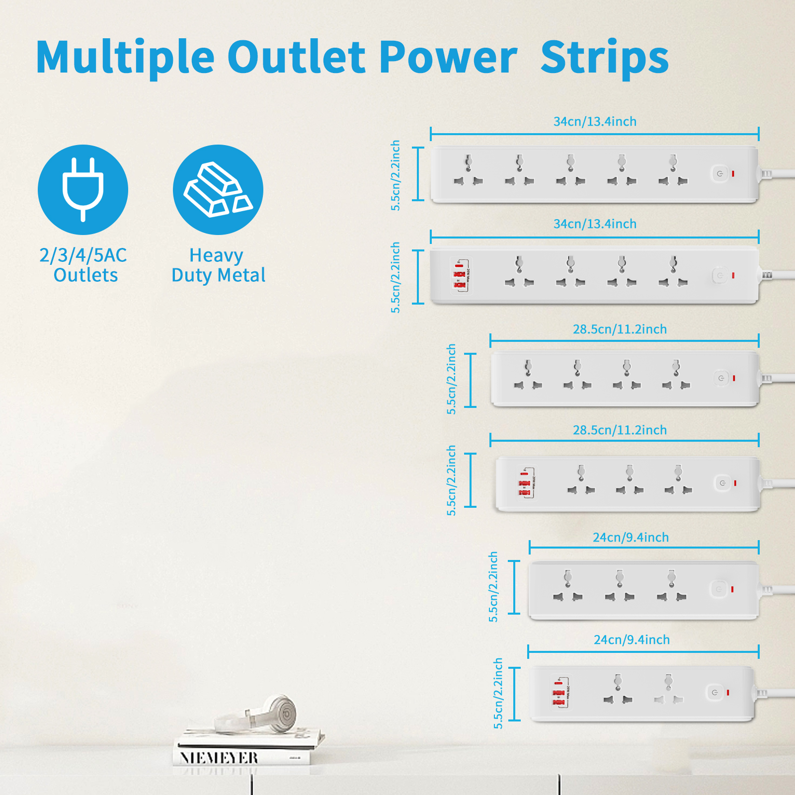 1pc white AU Wall mounted powe - Home Or Office Use ulasan dan harga