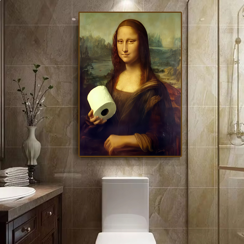 1pc Funny Abstract Bathroom To - Home Office Furniture ulasan dan harga