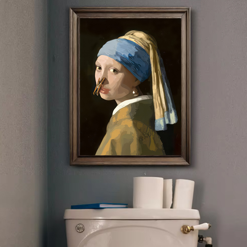 1pc Funny Abstract Bathroom To - Home Office Furniture ulasan dan harga