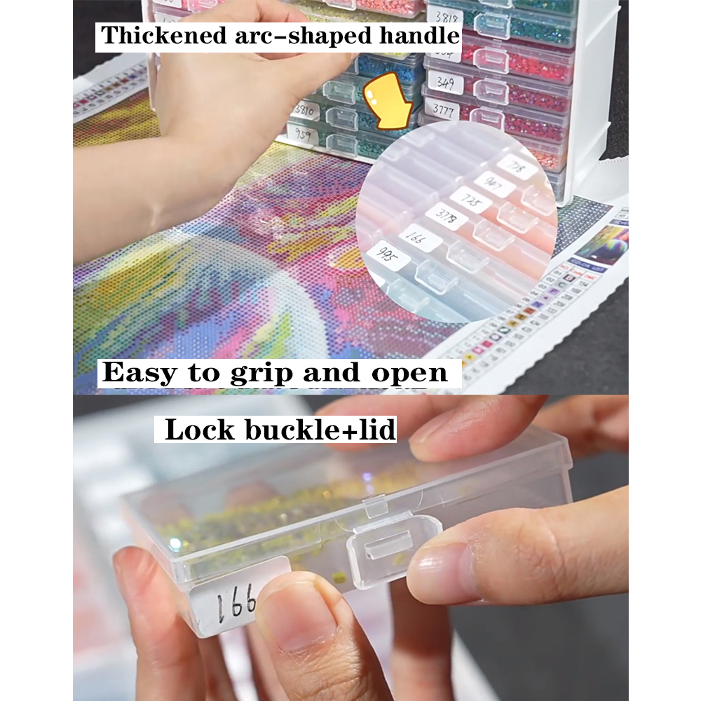 HOMFUN Diamond Painting Tray S - Rolling File Cart ulasan dan harga