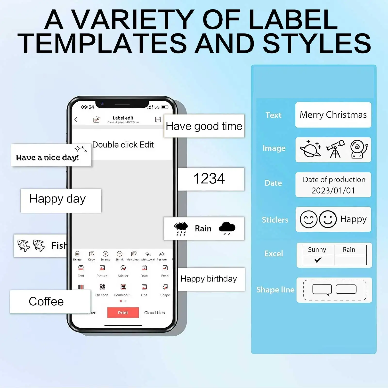 Wireless Portable Label Printe - Label Maker Machine ulasan dan harga