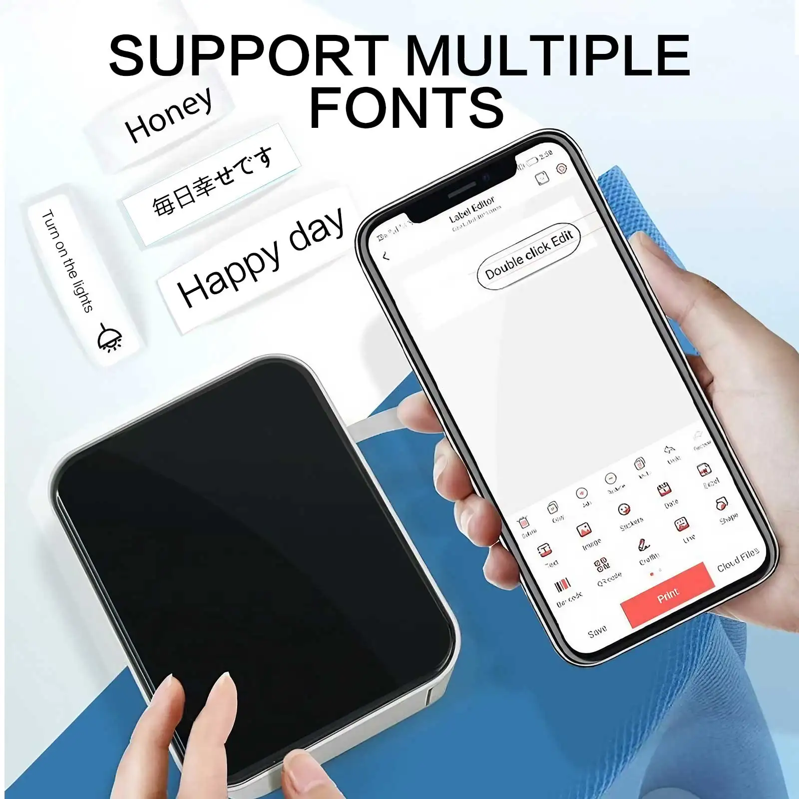 Wireless Portable Label Printe - Label Maker Machine ulasan dan harga