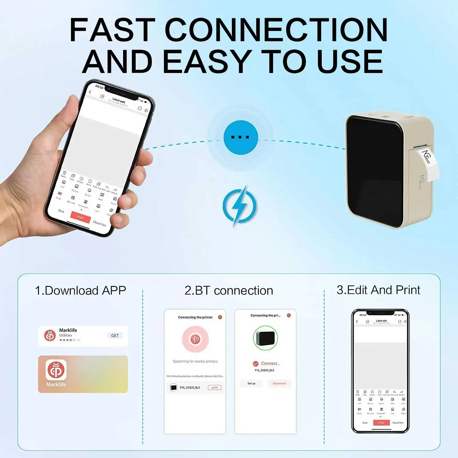 Wireless Portable Label Printe - Label Maker Machine ulasan dan harga