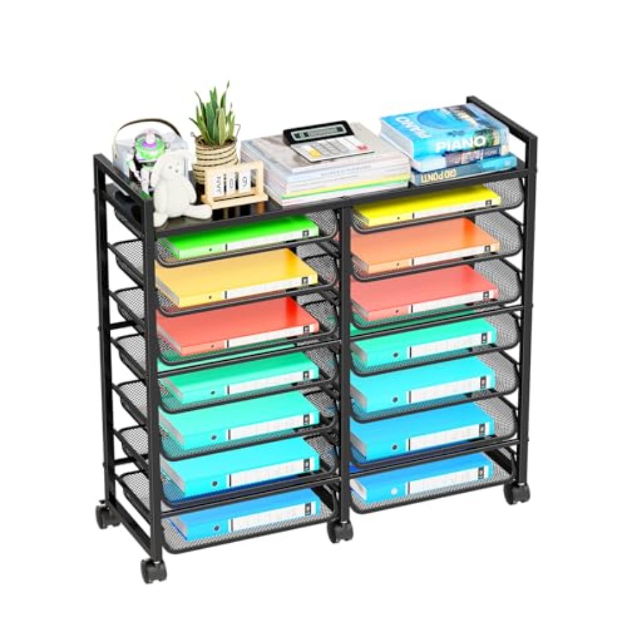 Rolling File Storage Cart 15-T - Rolling File Cart ulasan dan harga