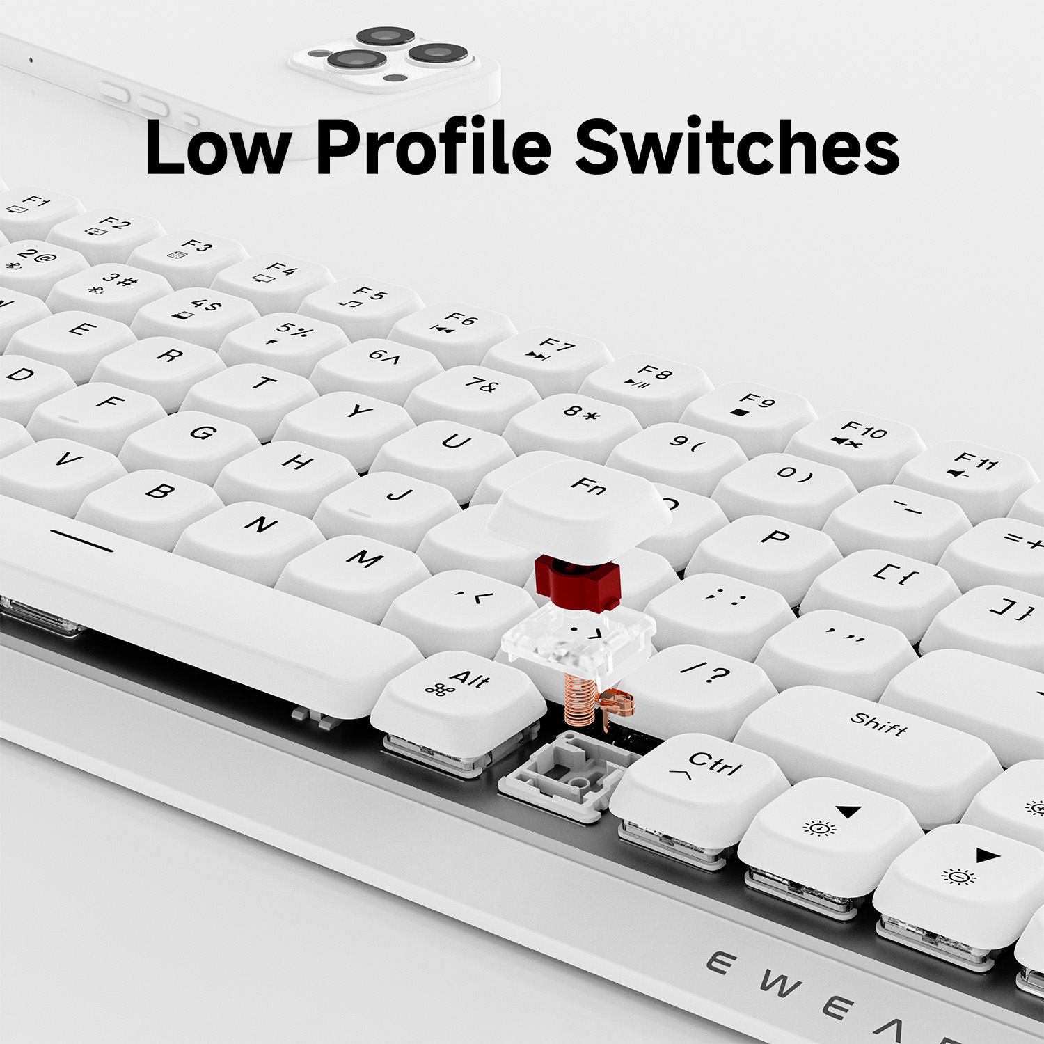 EWEADN 84 Keys Tri-Mode Low Pr - Home Office Pc ulasan dan harga