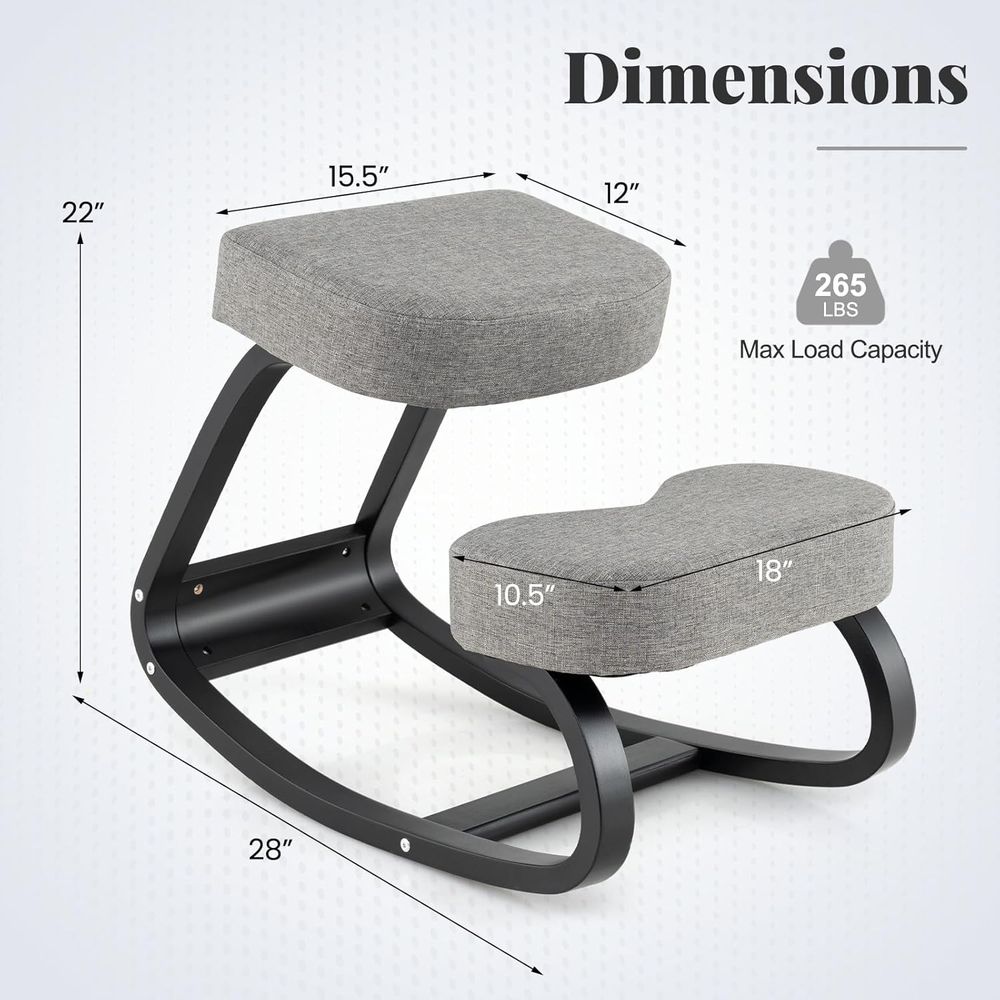 Ergonomic Kneeling Chair with  - Home Or Office Use ulasan dan harga