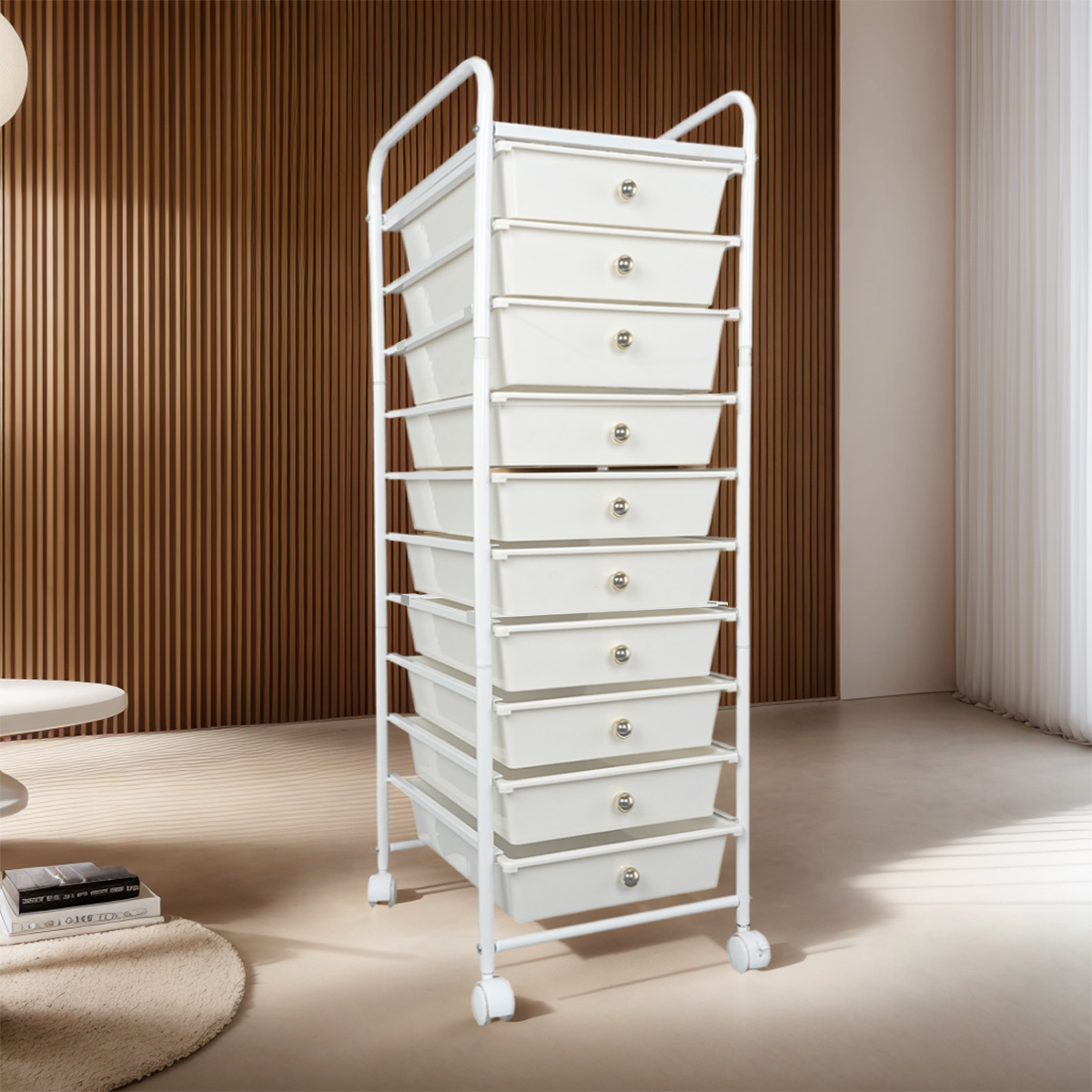 10 Plastic Drawer Rolling Stor - Rolling File Cart ulasan dan harga
