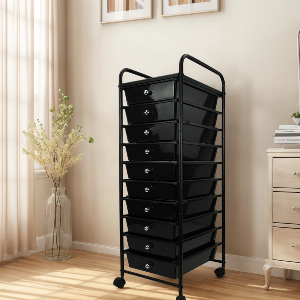 10 Plastic Drawer Rolling Stor - Rolling File Cart ulasan dan harga