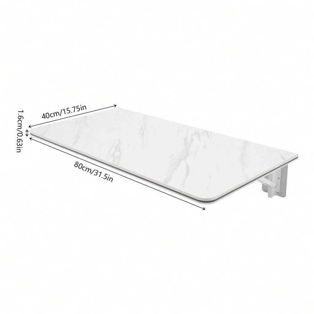 White WallMounted Folding Desk - Home Or Office Use ulasan dan harga