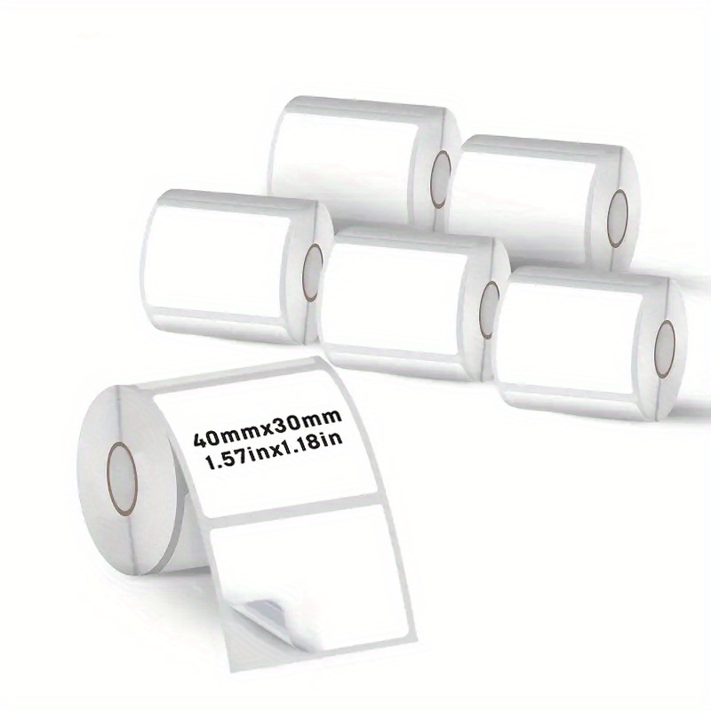 6 Rolls 40x30mm Thermal Label  - Label Maker Machine ulasan dan harga