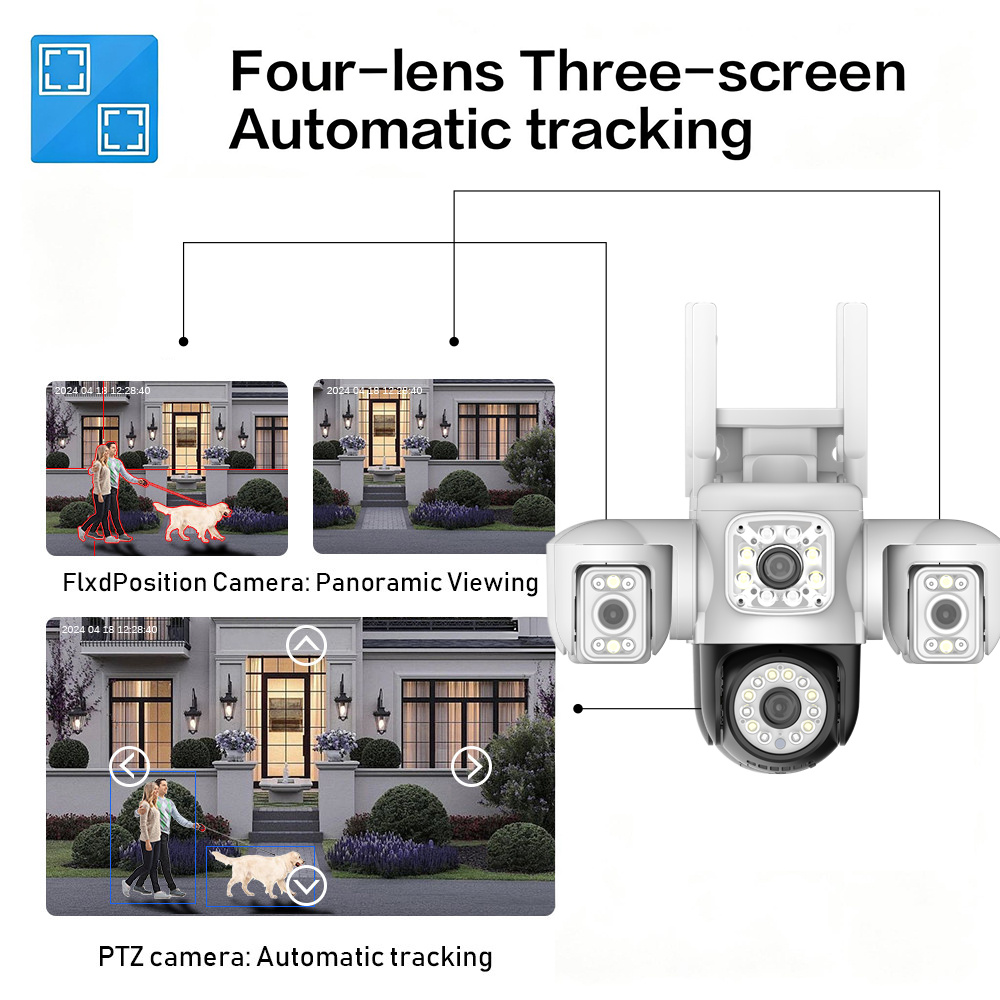 15MP 8K Wifi Camera Four Len T - Home Office Xp ulasan dan harga