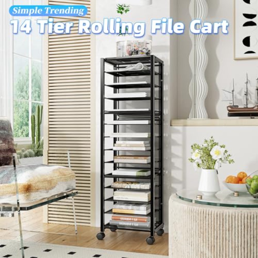 Rolling File Cart, Desk File O - Rolling File Cart ulasan dan harga