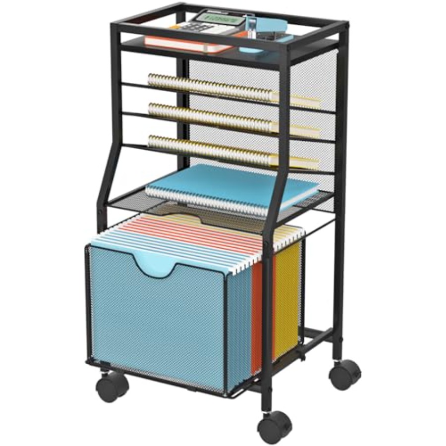 Rolling File Cart 6-Tier Desk  - Rolling File Cart ulasan dan harga