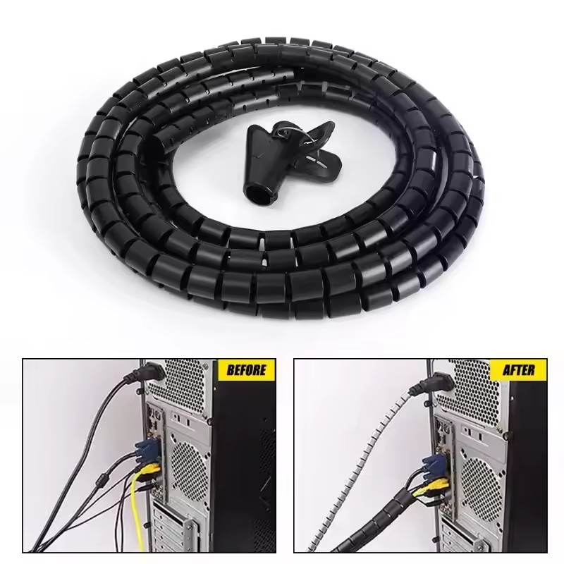 Cable Tube Sleeve Flexible Cor - Home Office Pc ulasan dan harga