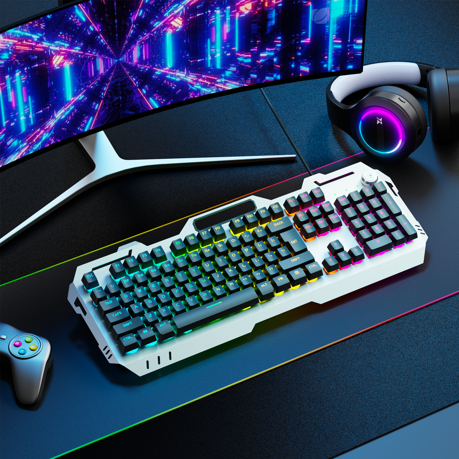 EWEADN Silent Gaming Keyboard, - Home Office Pc ulasan dan harga